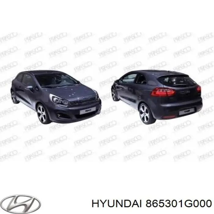 865301G000 Hyundai/Kia refuerzo parachoque delantero