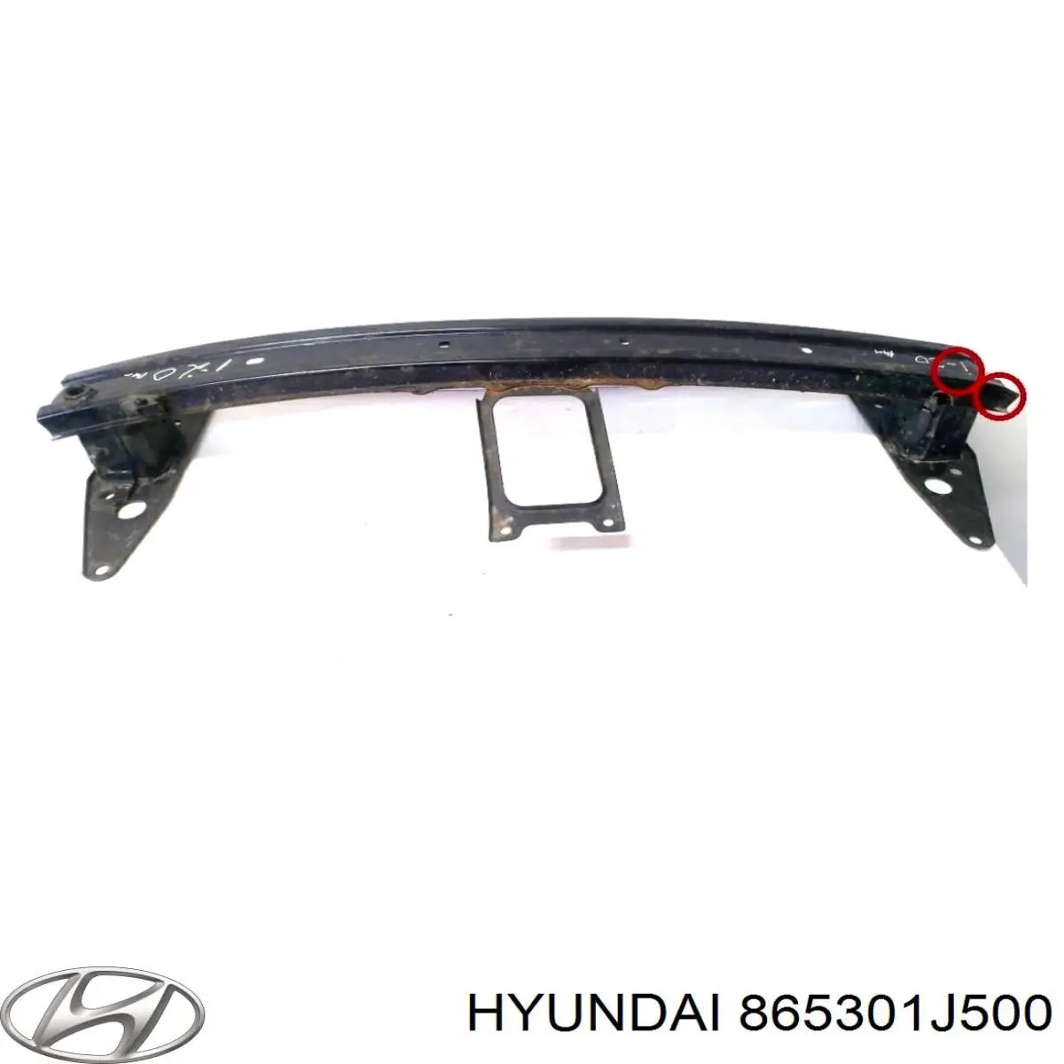 865301J500 Hyundai/Kia refuerzo parachoque delantero