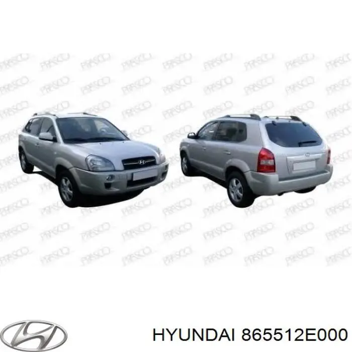 865512E000 Hyundai/Kia soporte de parachoques delantero central