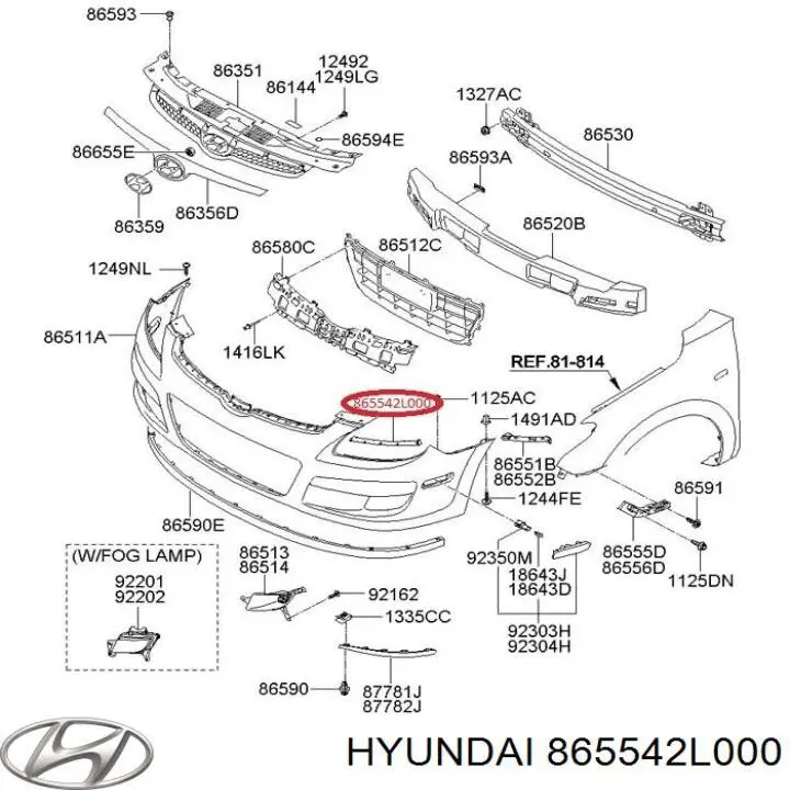 865542L000 Hyundai/Kia