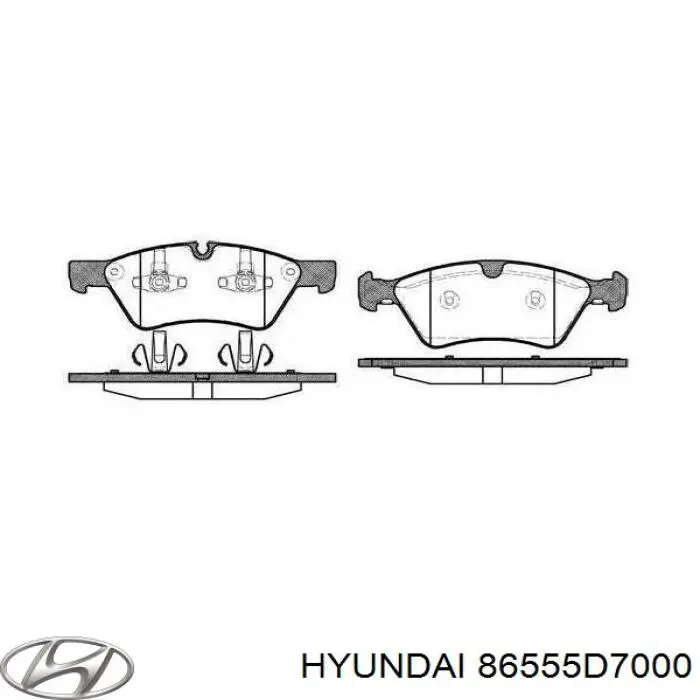 86555D7000 Hyundai/Kia Soporte de montaje de faro antiniebla izquierdo