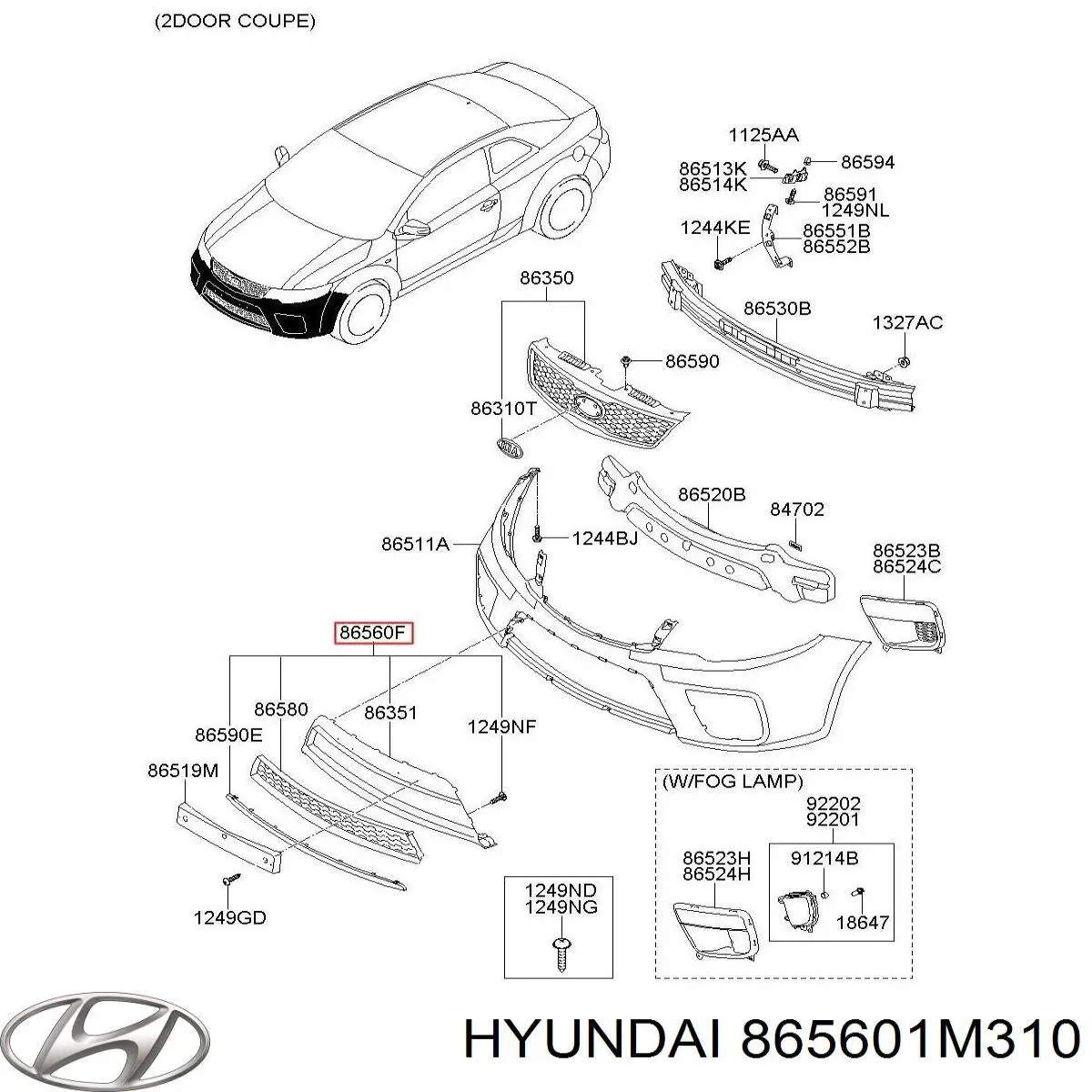 865601M310 Hyundai/Kia