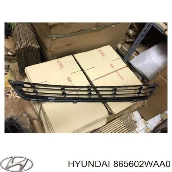 Rejilla de ventilación, parachoques delantero, inferior para Hyundai Santa Fe (DM)