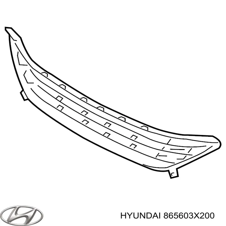 Rejilla del parachoques delantero Hyundai/Kia 865603X200 precio, desde 54,15 EUR