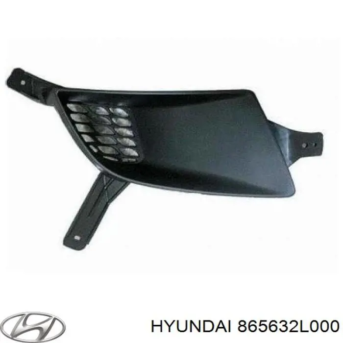 865632L000 Hyundai/Kia rejilla del parachoques delantera izquierda