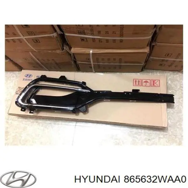 865632WAA0 Hyundai/Kia rejilla del parachoques delantera izquierda