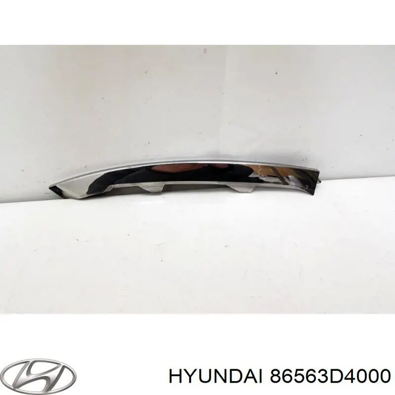 86563D4000 Hyundai/Kia moldura de parachoques delantero izquierdo