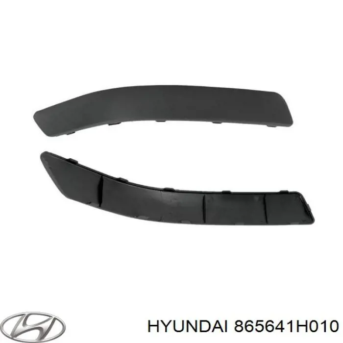 865641H010 Hyundai/Kia rejilla de antinieblas delantera derecha