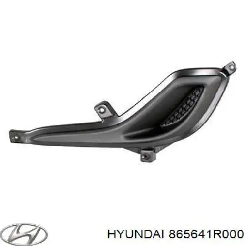 865641R000 Hyundai/Kia rejilla de antinieblas delantera derecha