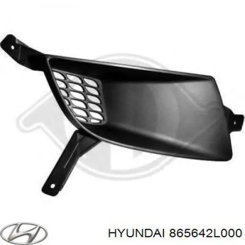 Rejilla de luz antiniebla delantera derecha para Hyundai I30 (FD)