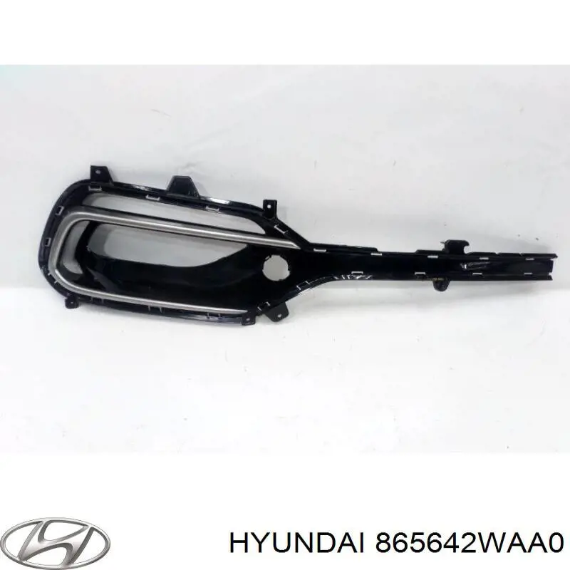 865642WAA0 Hyundai/Kia rejilla de antinieblas delantera derecha