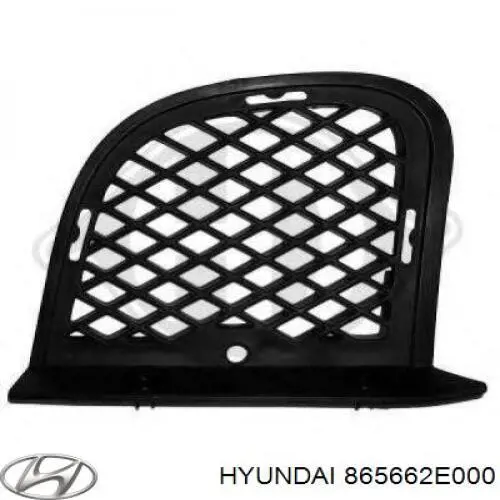865662E000 Hyundai/Kia rejilla de ventilación, parachoques trasero, derecha