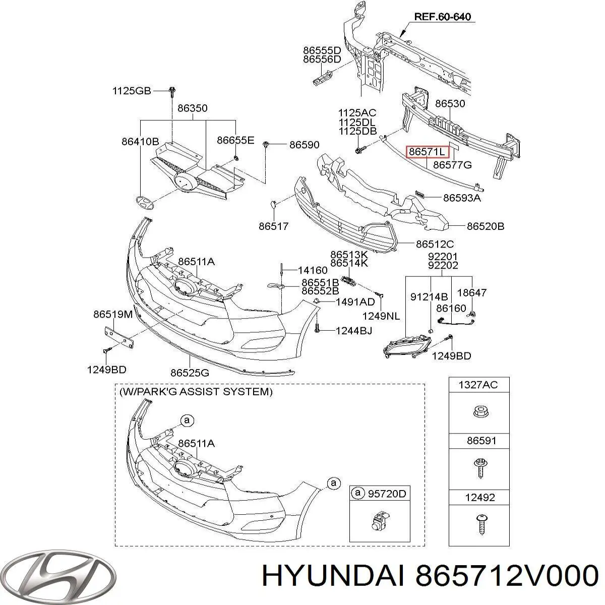 865712V000 Hyundai/Kia