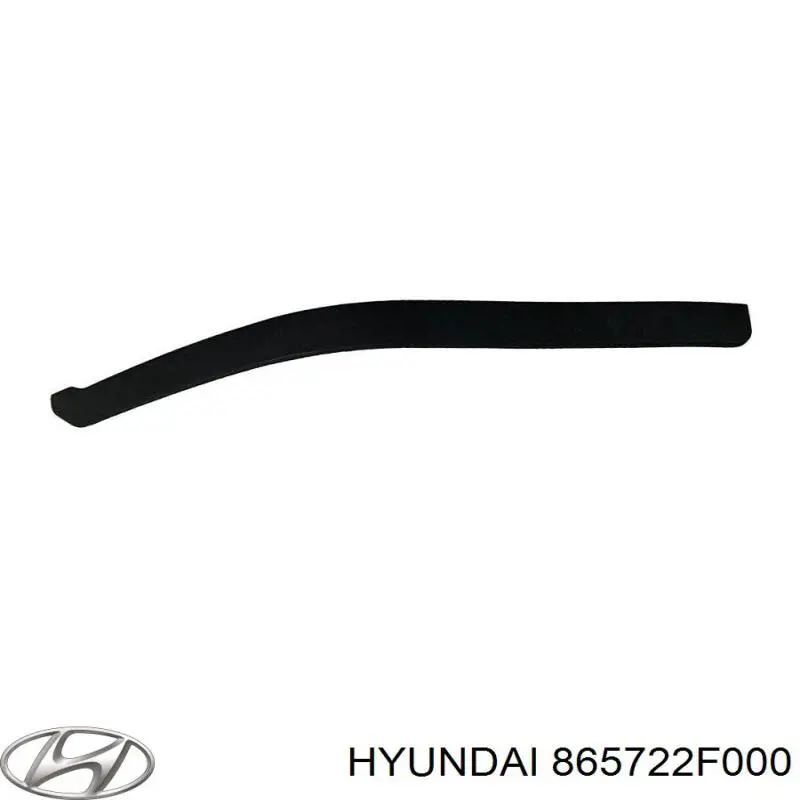 865722F000 Hyundai/Kia moldura de parachoques delantero derecho
