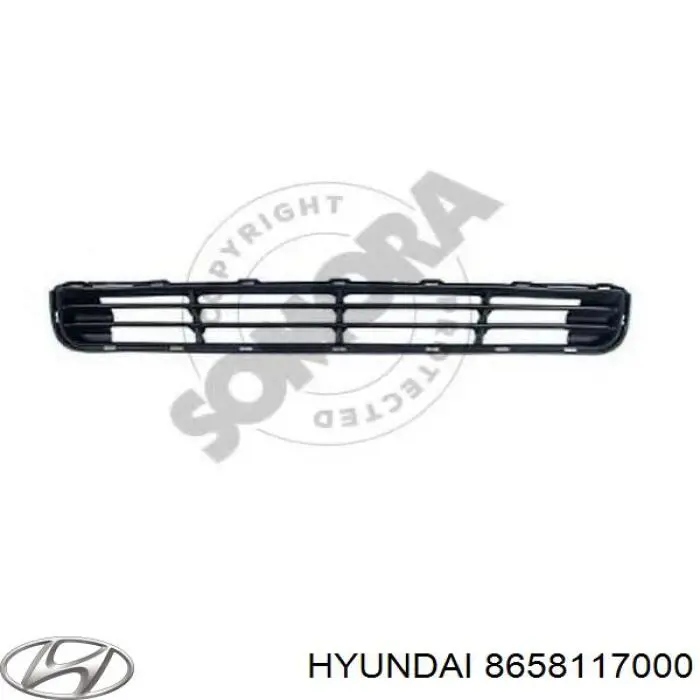 8658117000 Hyundai/Kia alerón parachoques delantero