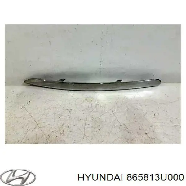 865813U000 Hyundai/Kia Embellecedor izquierdo del parachoques delantero