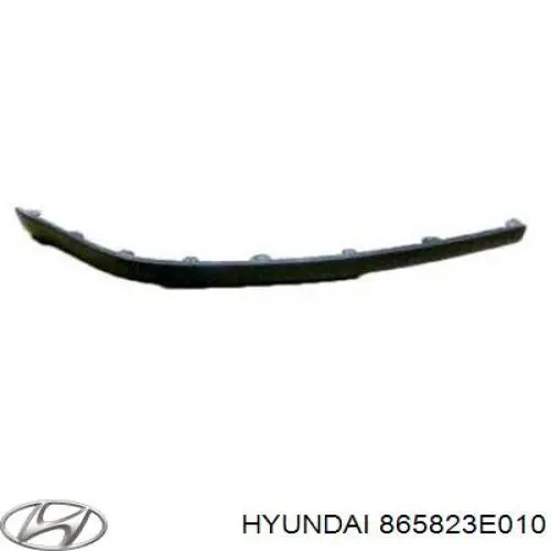 865823E010 Hyundai/Kia moldura de parachoques delantero derecho