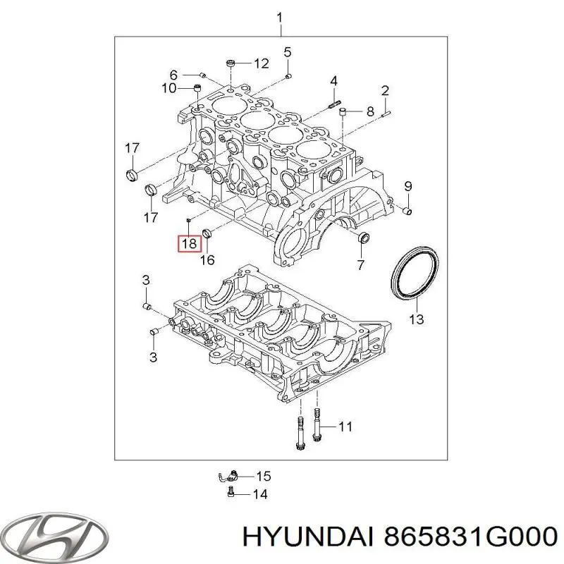 Comprar 865831G000 Hyundai/Kia Soporte del refuerzo del parachoques delantero