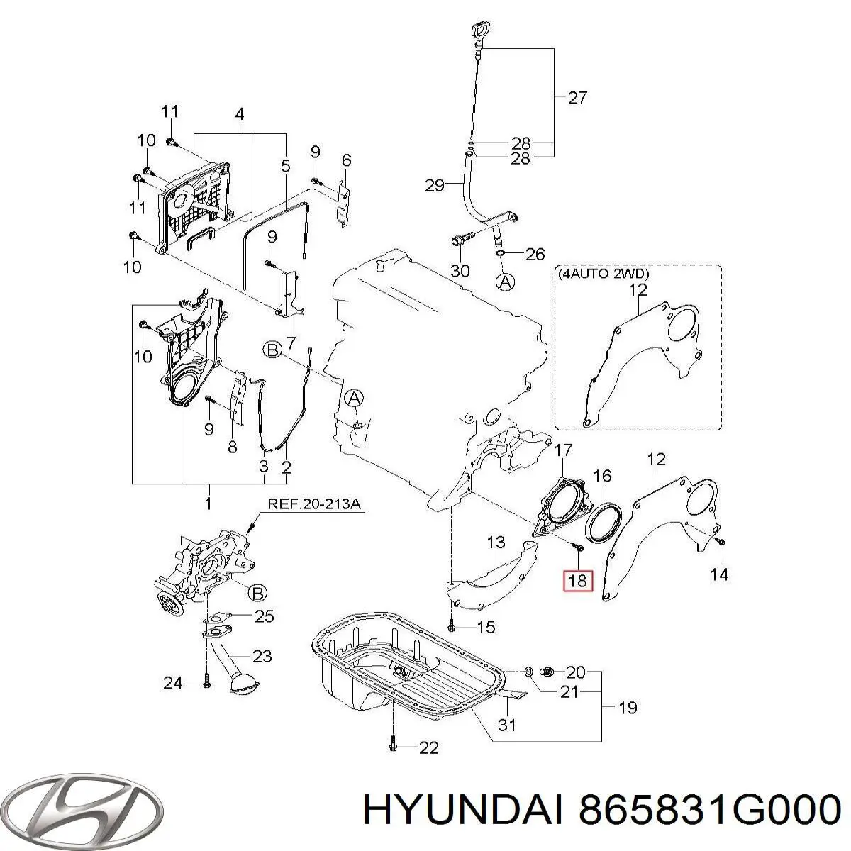 Soporte del refuerzo del parachoques delantero Hyundai/Kia 865831G000 precio, desde  EUR
