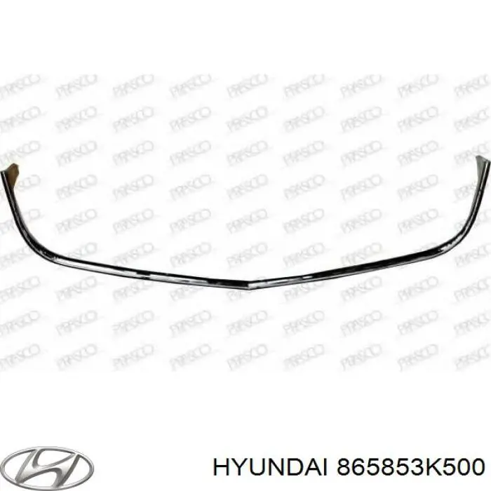 Moldura de parachoques delantero central para Hyundai Sonata (NF)