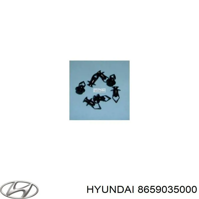 8659035000 Hyundai/Kia clips de fijación de parachoques delantero