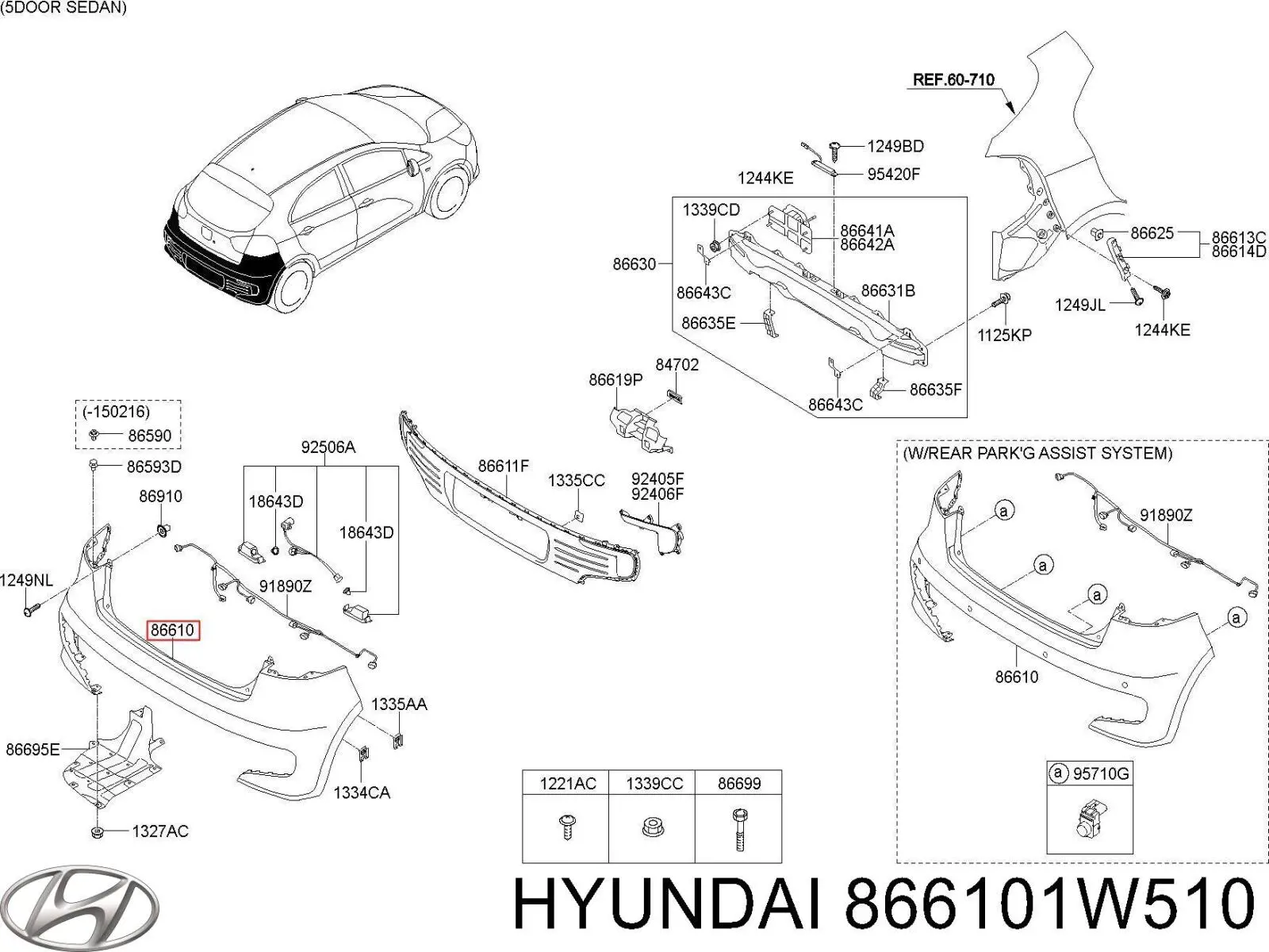 866101W510 Hyundai/Kia