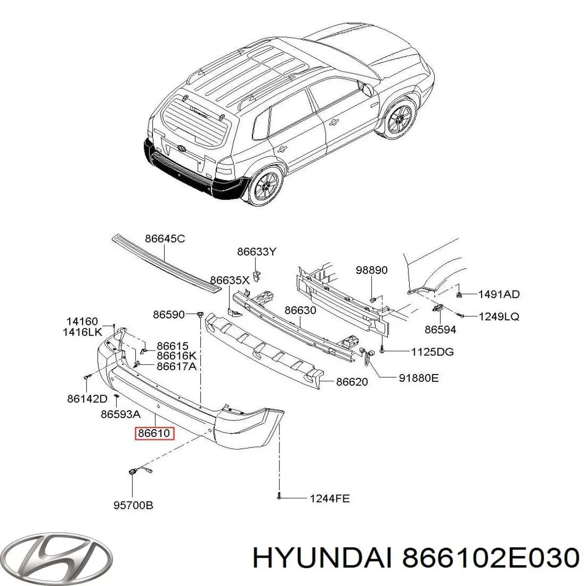 Paragolpes Hyundai/Kia 866102E030 precio, desde 98,12 EUR