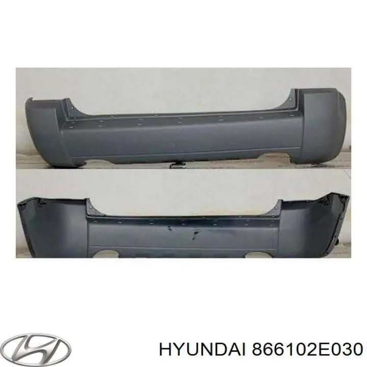 866102E030 Hyundai/Kia parachoques trasero