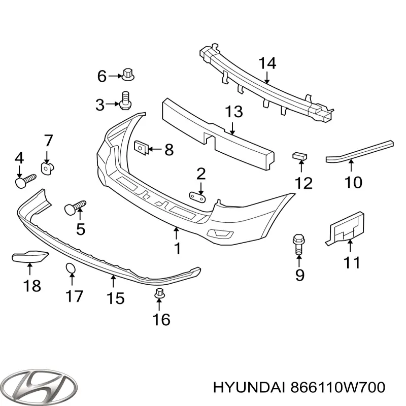 866110W700 Hyundai/Kia