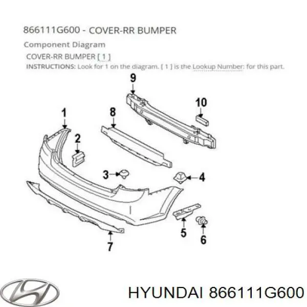 Paragolpes Hyundai/Kia 866111G600 precio, desde 499,80 EUR