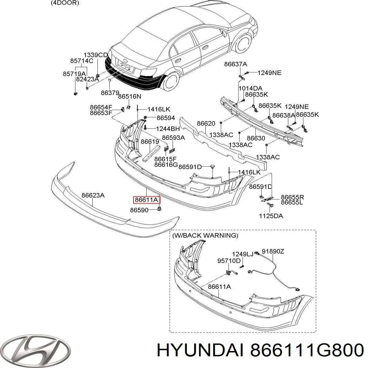 Parachoques Hyundai/Kia 866111G800 precio, desde 556,12 EUR