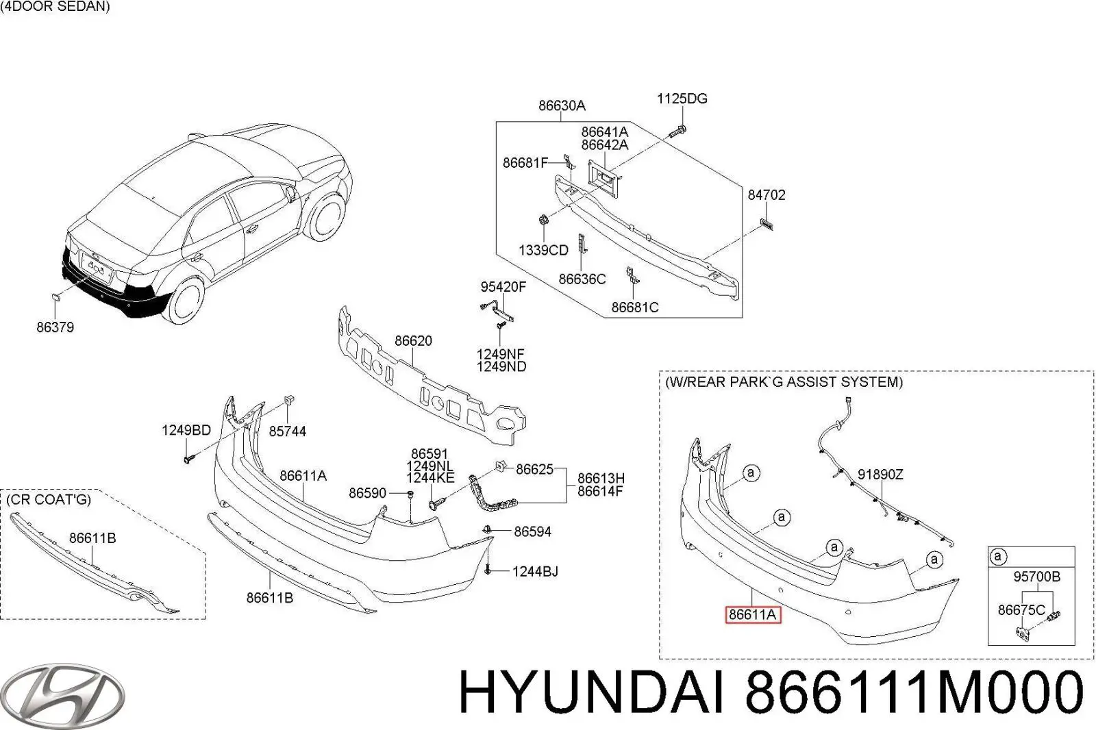 Paragolpes KIA Cerato II sedán (TD) (2009 - 2012) precio, desde 70,66 EUR