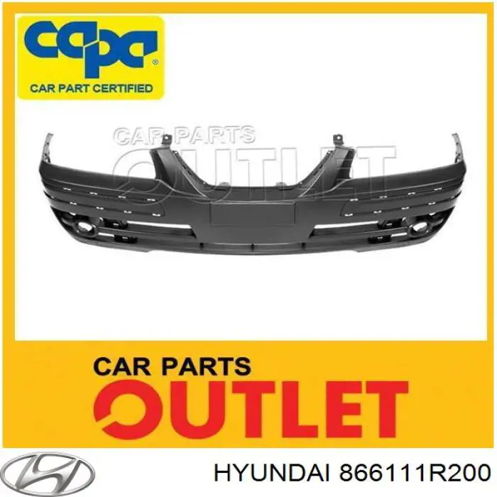 866111R200 Hyundai/Kia Defensa trasero