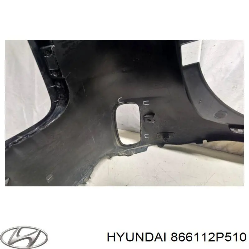866112P510 Hyundai/Kia Parachoques trasero, parte superior
