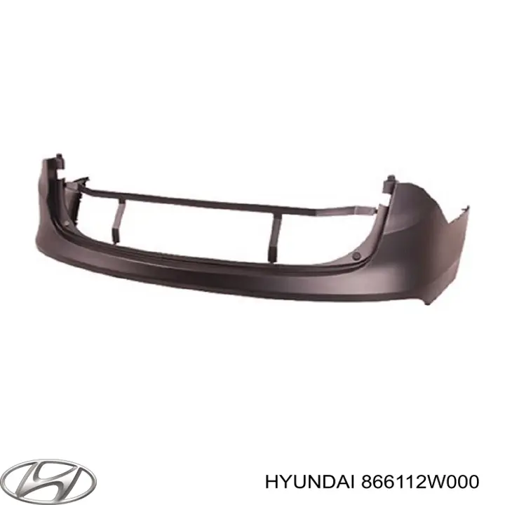 Parachoques trasero, parte superior para Hyundai Santa Fe (DM)