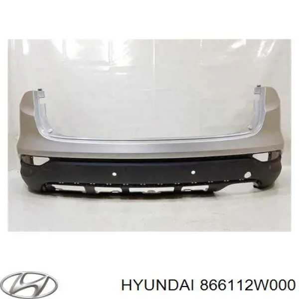 866112W000 Hyundai/Kia Parachoques trasero, parte superior