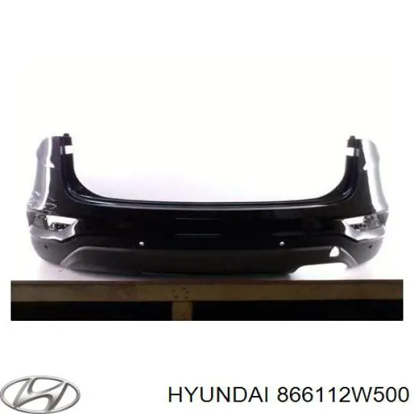 866112W500 Hyundai/Kia parachoques trasero, parte superior