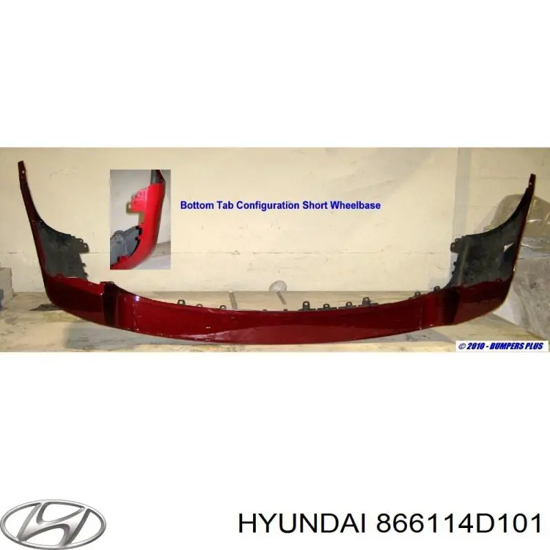 866114D101 Hyundai/Kia parachoques trasero