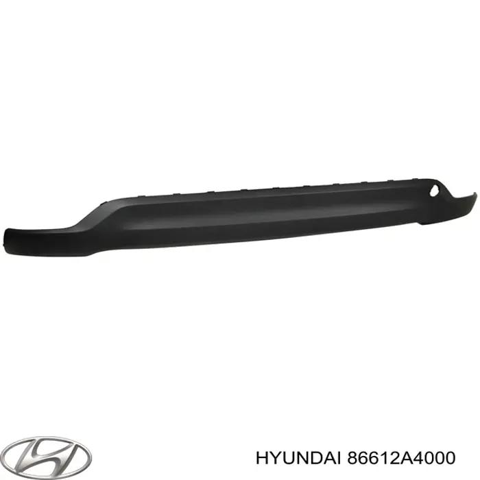 86612A4000 Hyundai/Kia parachoques trasero, parte inferior