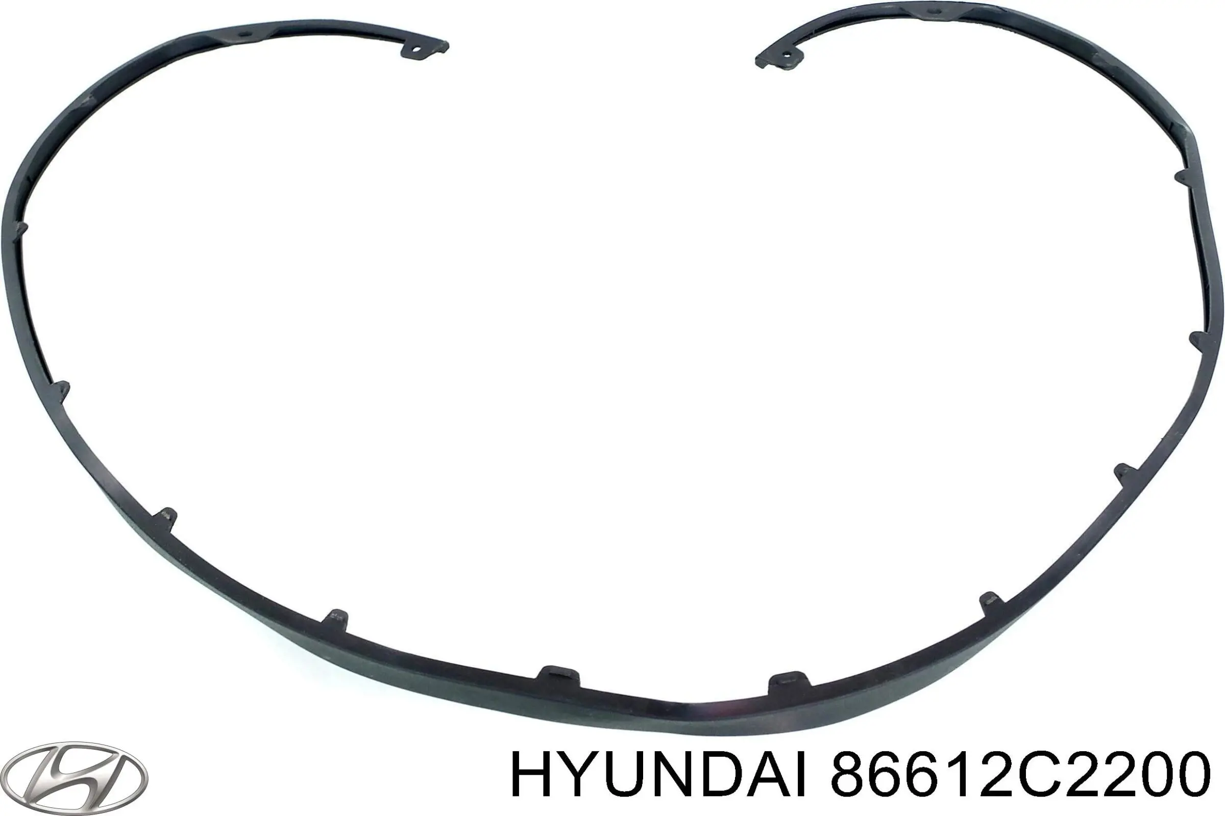 86612C2200 Hyundai/Kia listón embellecedor/protector, parachoques trasero