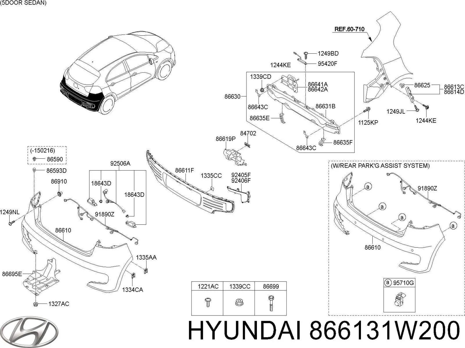 866131W200 Hyundai/Kia