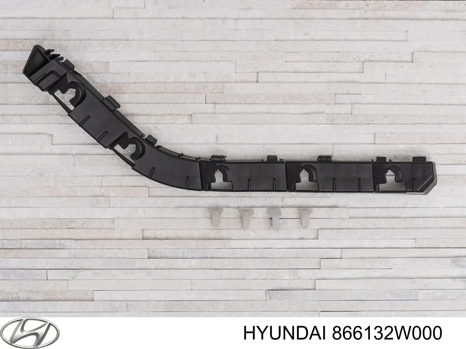 Soporte de guía para parachoques trasero, izquierda para Hyundai Santa Fe (DM)