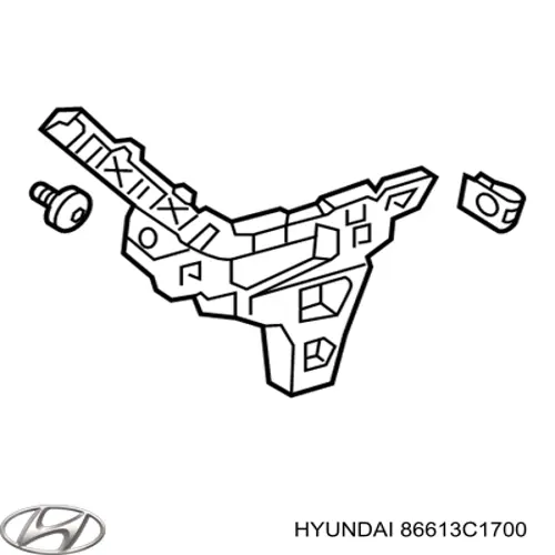 Soporte de parachoques trasero izquierdo para Hyundai Sonata (LF)