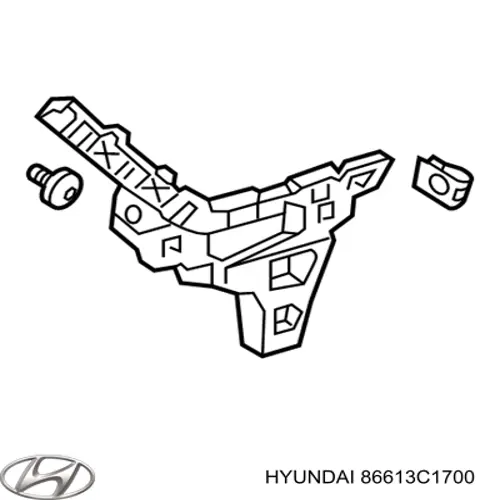 Soporte de parachoques trasero izquierdo Hyundai Sonata 7 (LF)