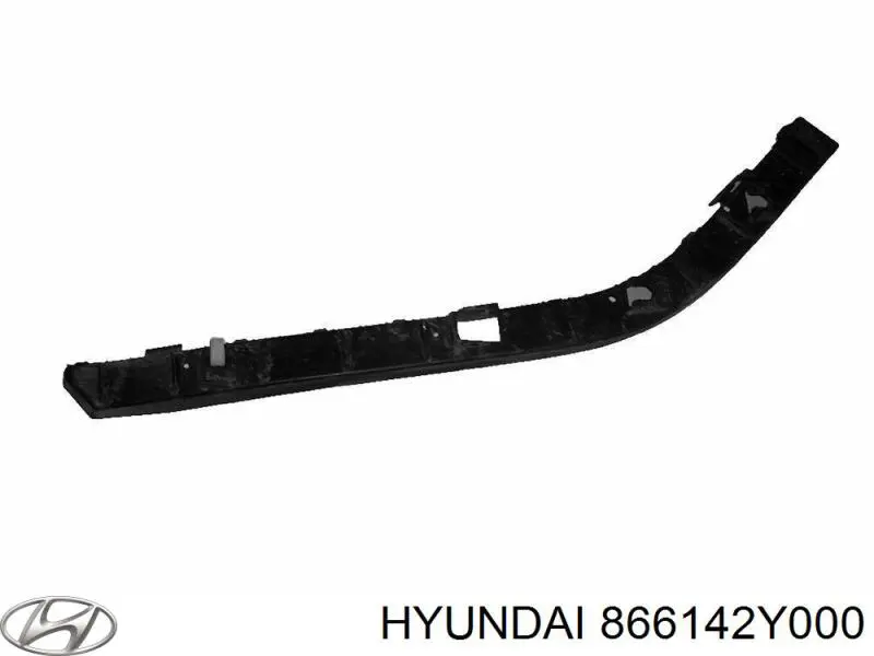 Soporte de parachoques trasero derecho Hyundai/Kia 866142Y000