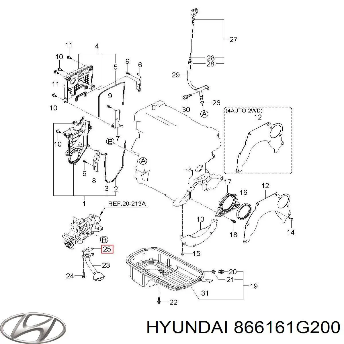 Comprar 866161G200 Hyundai/Kia Soporte del parachoques trasero derecho