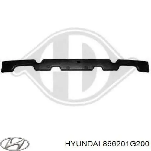 866201G200 Hyundai/Kia absorbente parachoques trasero