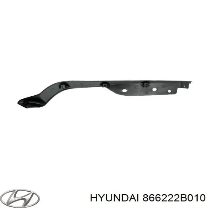 Moldura de parachoques trasero izquierdo para Hyundai Santa Fe (CM)