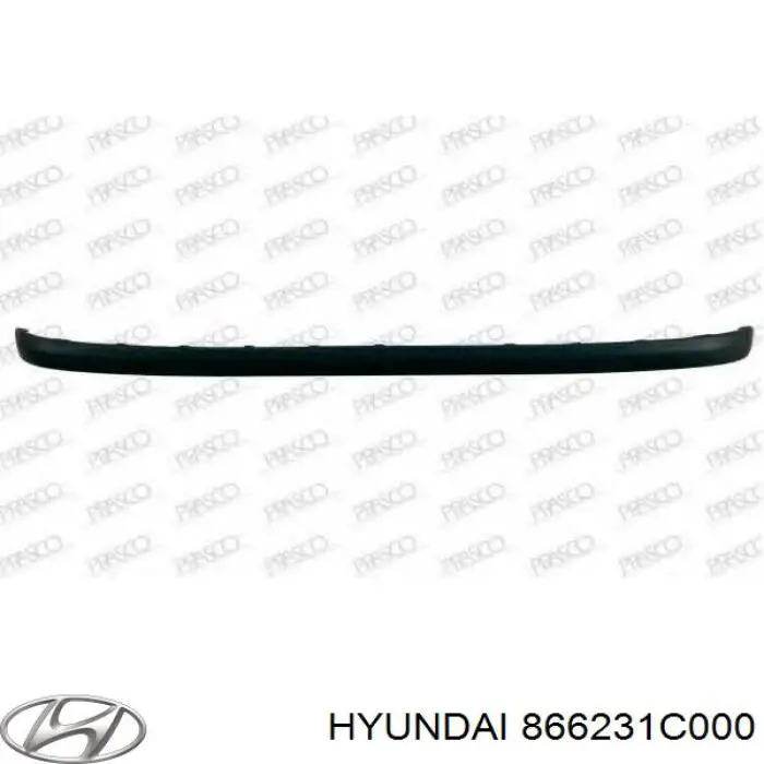 Moldura de parachoques trasero HYUNDAI 866231C000