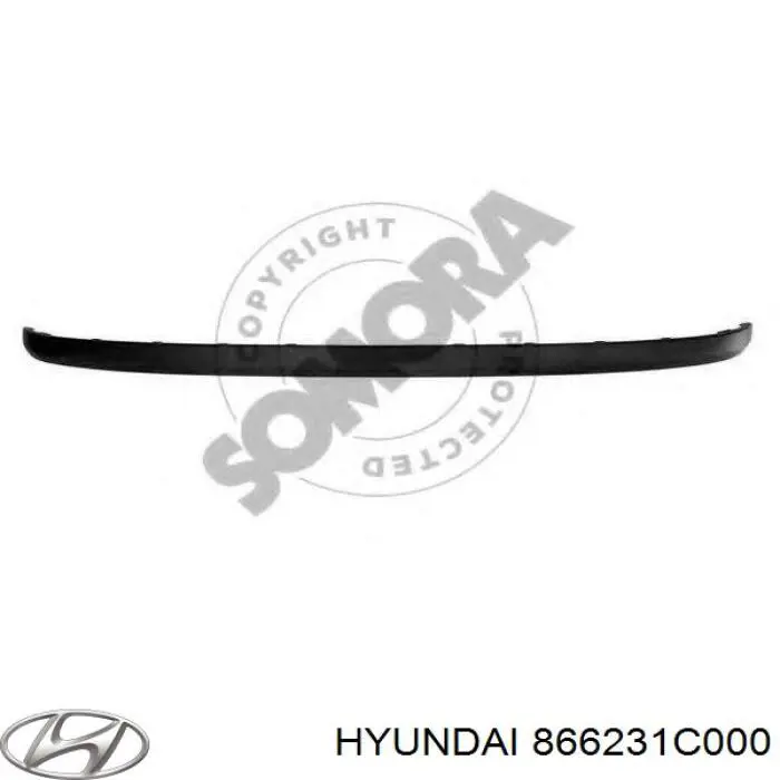 Comprar 866231C000 Hyundai/Kia Moldura de parachoques trasero